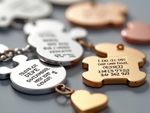 Engraved pet ID tags
