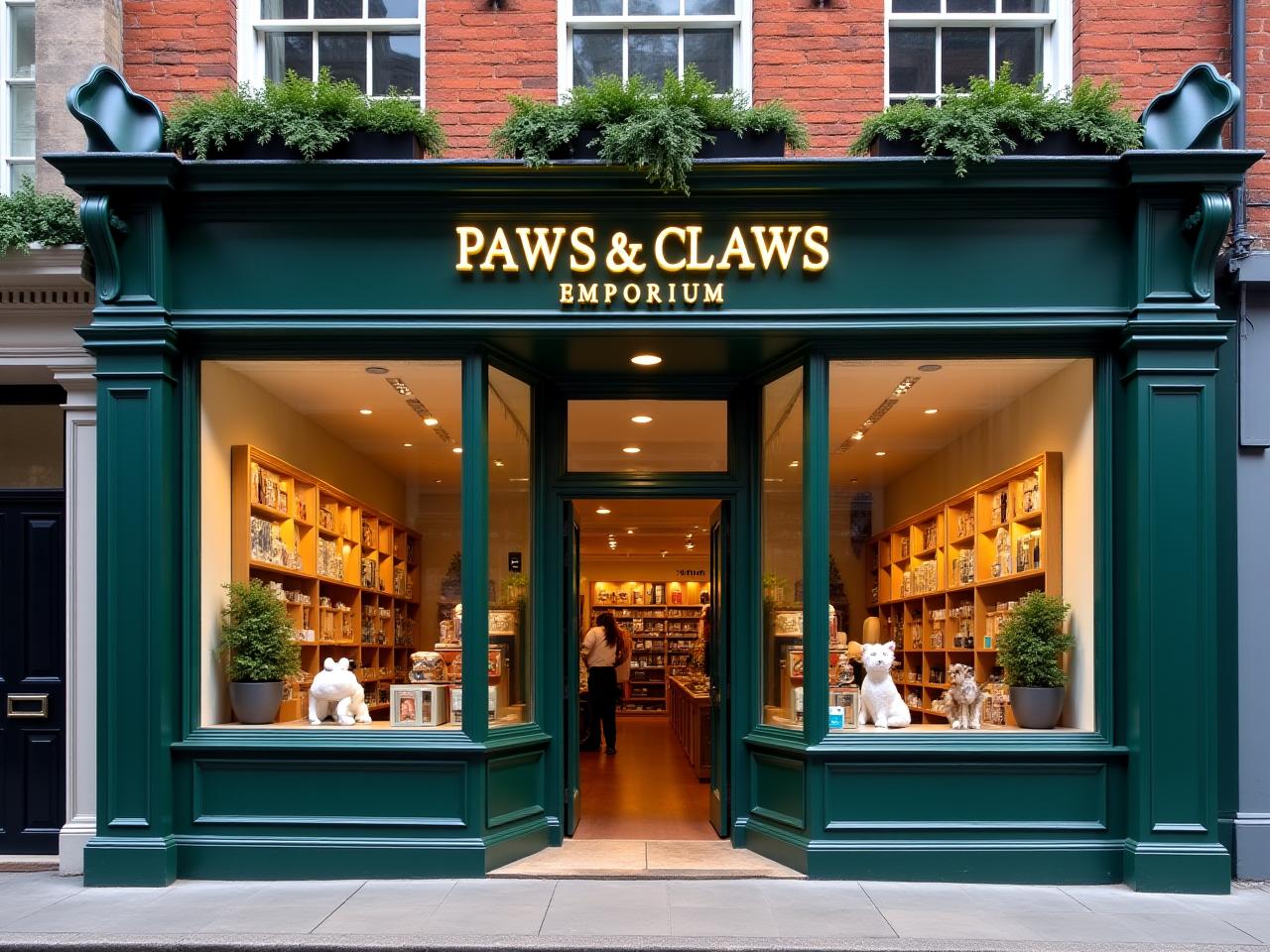 Paws & Claws Emporium storefront in Mayfair London